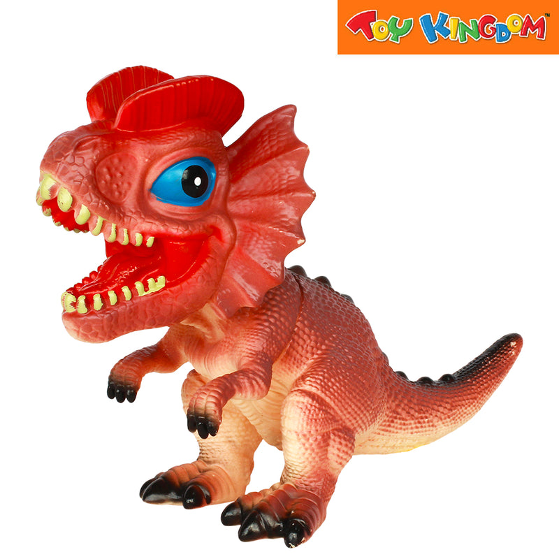 Stomp and Chomp Dilophosaurus Red Dino Figure