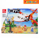 Jie Star Blocks Global City Forest Firefighting Aircraft 332 Pcs Building Blocks