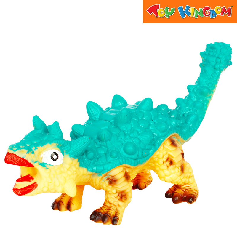 Stomp and Chomp Ankylosaurus Blue Orange Dino Figure