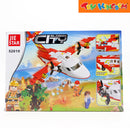 Jie Star Blocks Global City Forest Firefighting Aircraft 332 Pcs Building Blocks