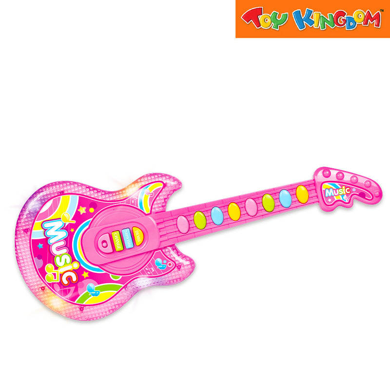Puella Pink Electronic Guitar