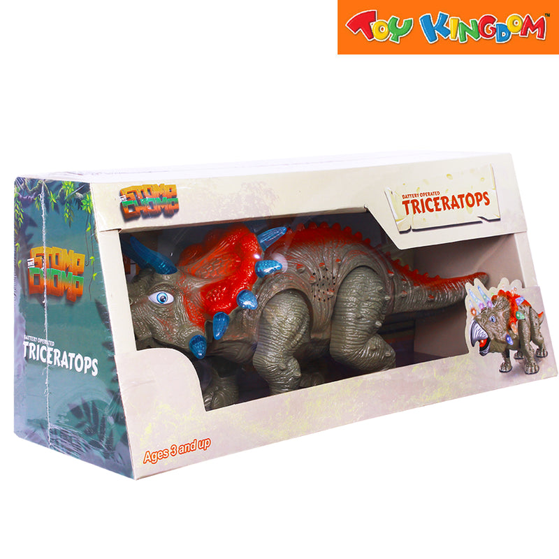 Stomp and Chomp Triceratops B/O Dino Figure