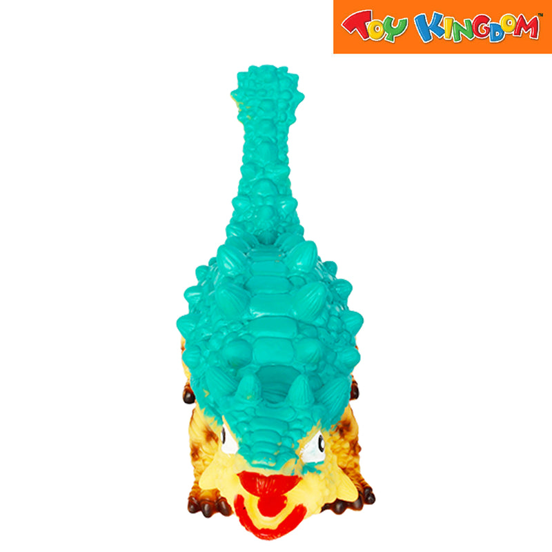 Stomp and Chomp Ankylosaurus Blue Orange Dino Figure