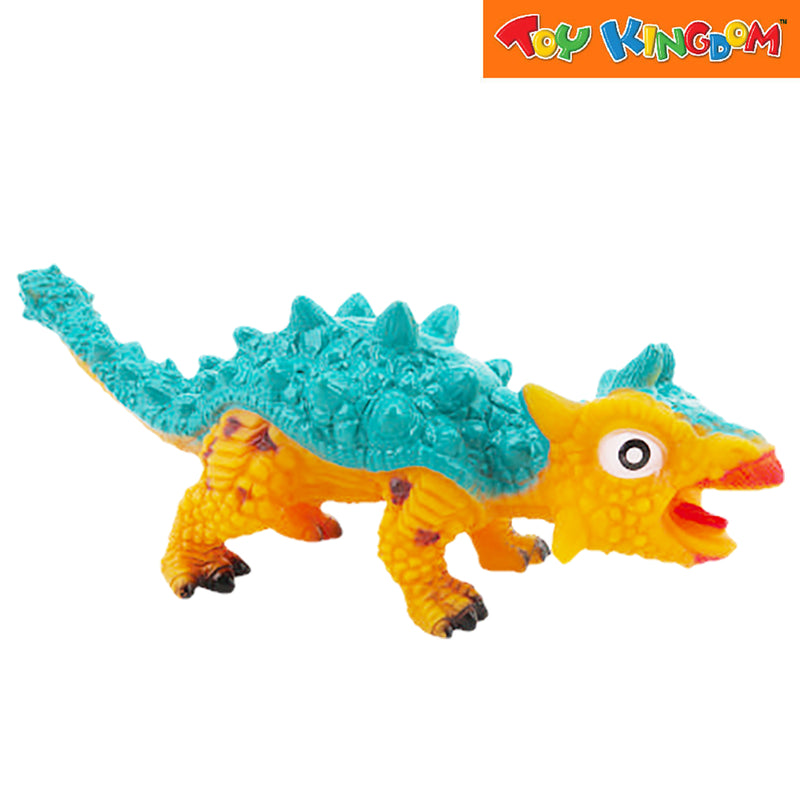 Stomp and Chomp Ankylosaurus Blue Orange Dino Figure