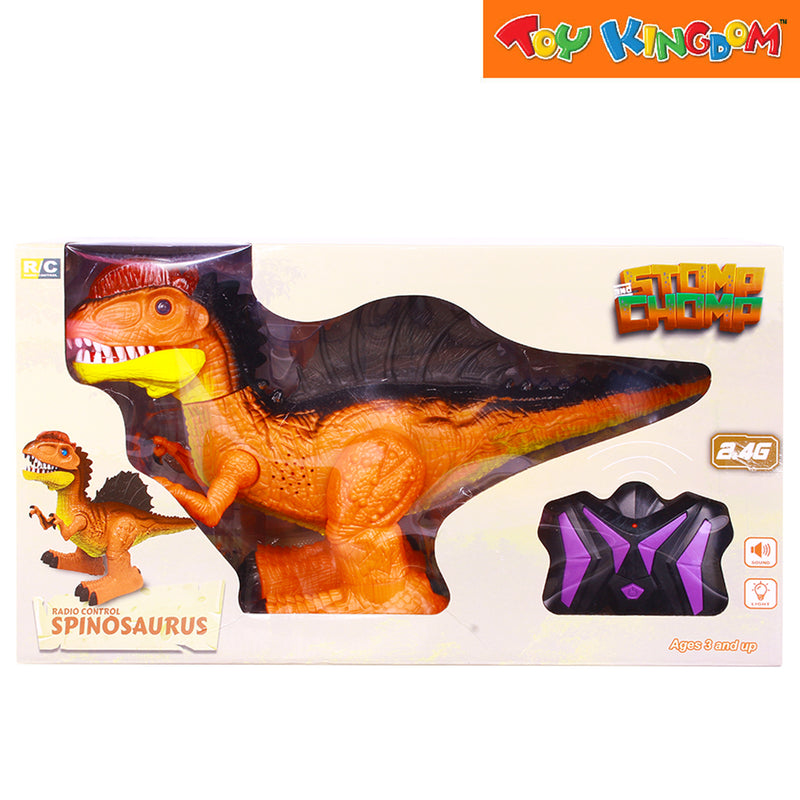 Stomp and Chomp Spinosaurus Orange R/C Dino Figure