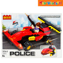 Cogo Police Red Racing Car 118 pcs Building Blocks