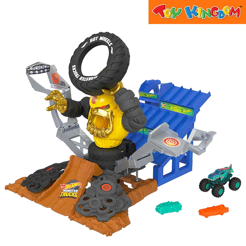 Hot Wheels Monster Trucks Arena World Championship : Mega Wrex Vs. Crushzilla Takedown Playset