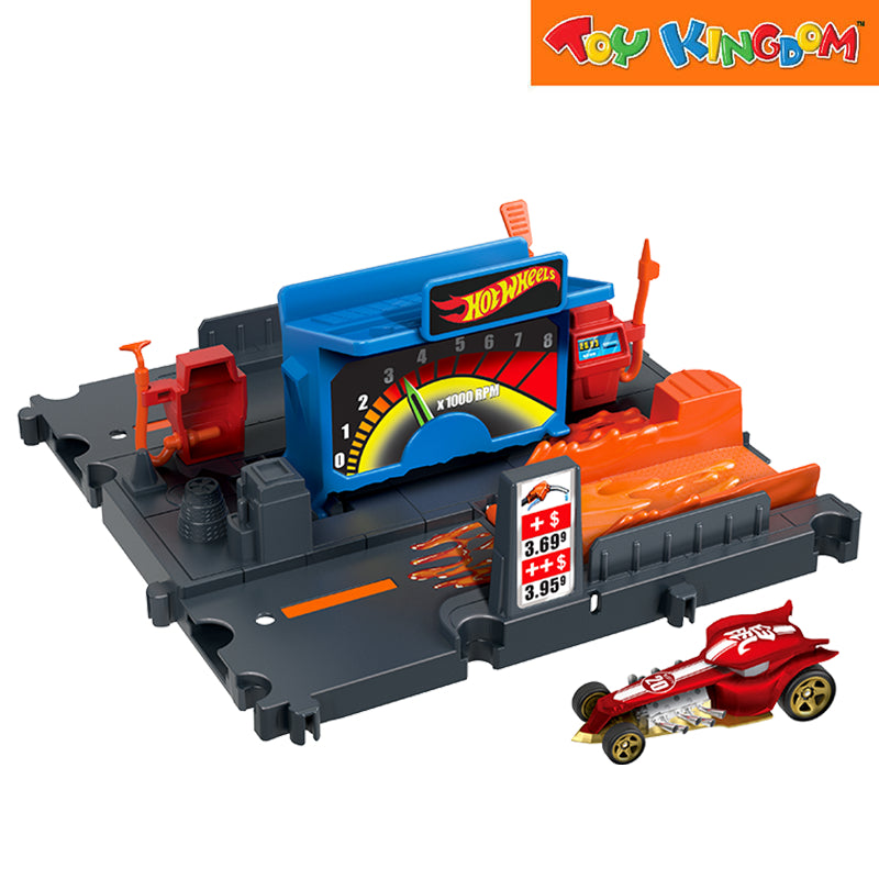 Hot Wheels Fuel Station Shift City Entry Price Track Playset