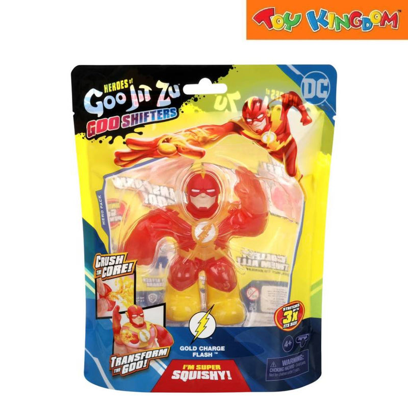 Heroes of Goo Jit Zu DC Series 6 Hero Pack Gold Charge Flash