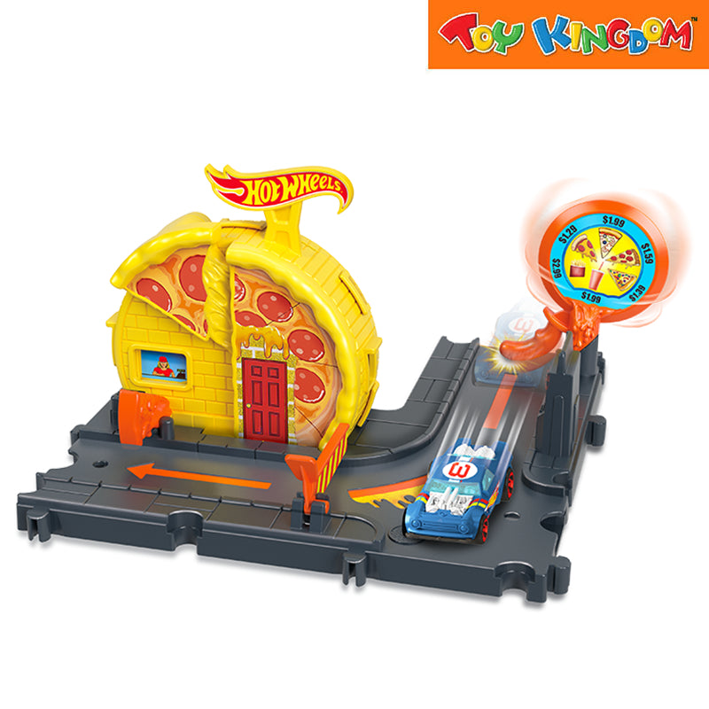 Hot Wheels Speedy Pizza Pick-Up City Entry Price Track Playset