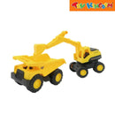Earth Movers Dump Truck & Excavator Construction Vehicles Set