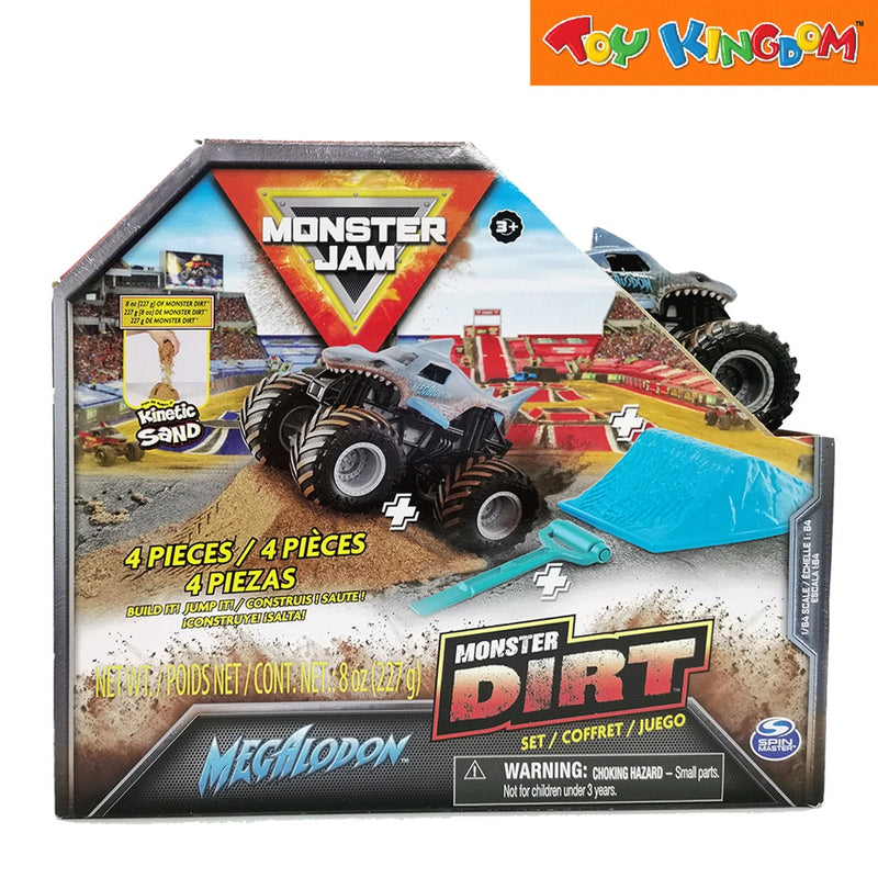 Monster Jam Monster Dirt Starter Set Megalodon Monster Truck Playset for Kids