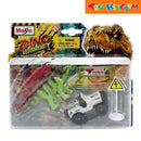 Maisto Dino Adventure Stegosaurus With Jeep 3 inch Playset