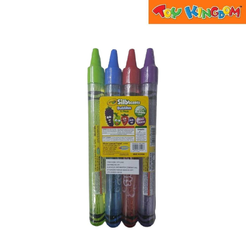 Crayola Silly Scent Bubble Tube 4 Packs 4oz