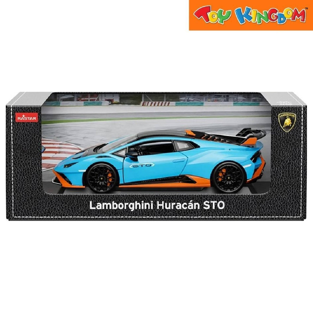 Rastar 1:18 Lamborghini Huracan STO Blue Die-cast – Toy Kingdom
