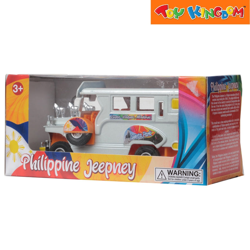 PhilCraft Philippine Jeepney White 5 inch Die-cast Vehicle