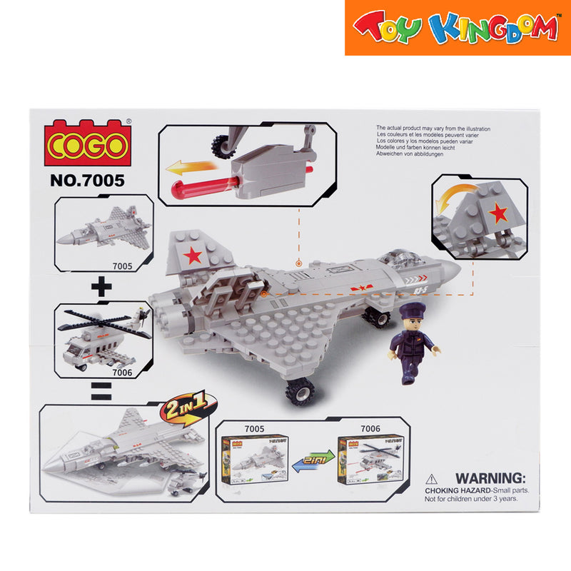 Cogo Military Jet Fighter Building Blocks