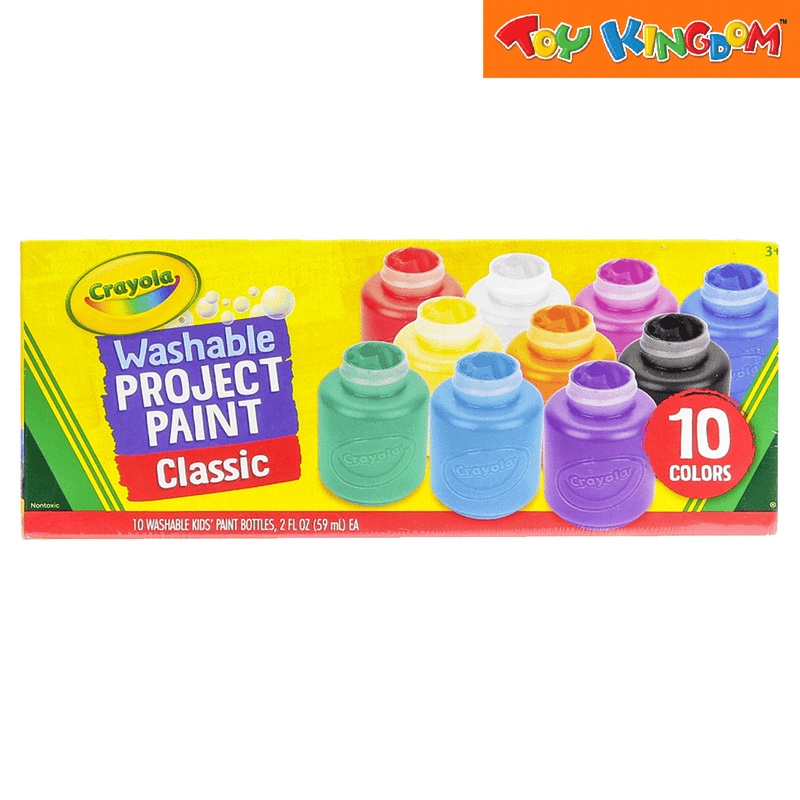 Crayola Classic 10 colors 59 ml Washable Project Paint
