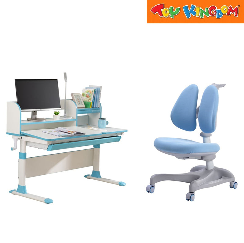 Totguard Blue Kids Ergonomic Adjustable Study Table and Chair