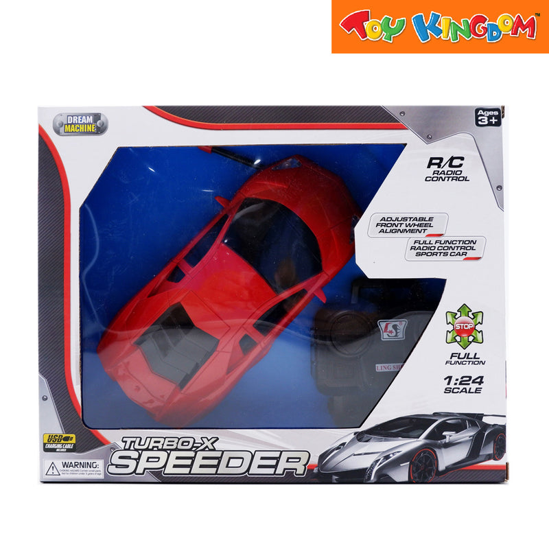 Dream Machine Turbo X-Speeder Red 1:24 Scale Control Turbo X-Speeder Vehicle