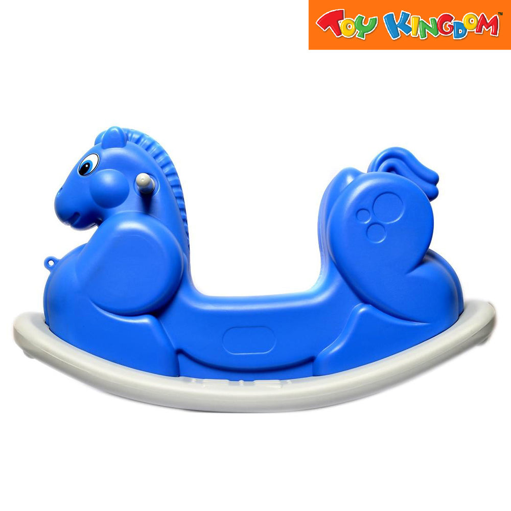 Blue Rocking Horse Ride On Toy Kingdom