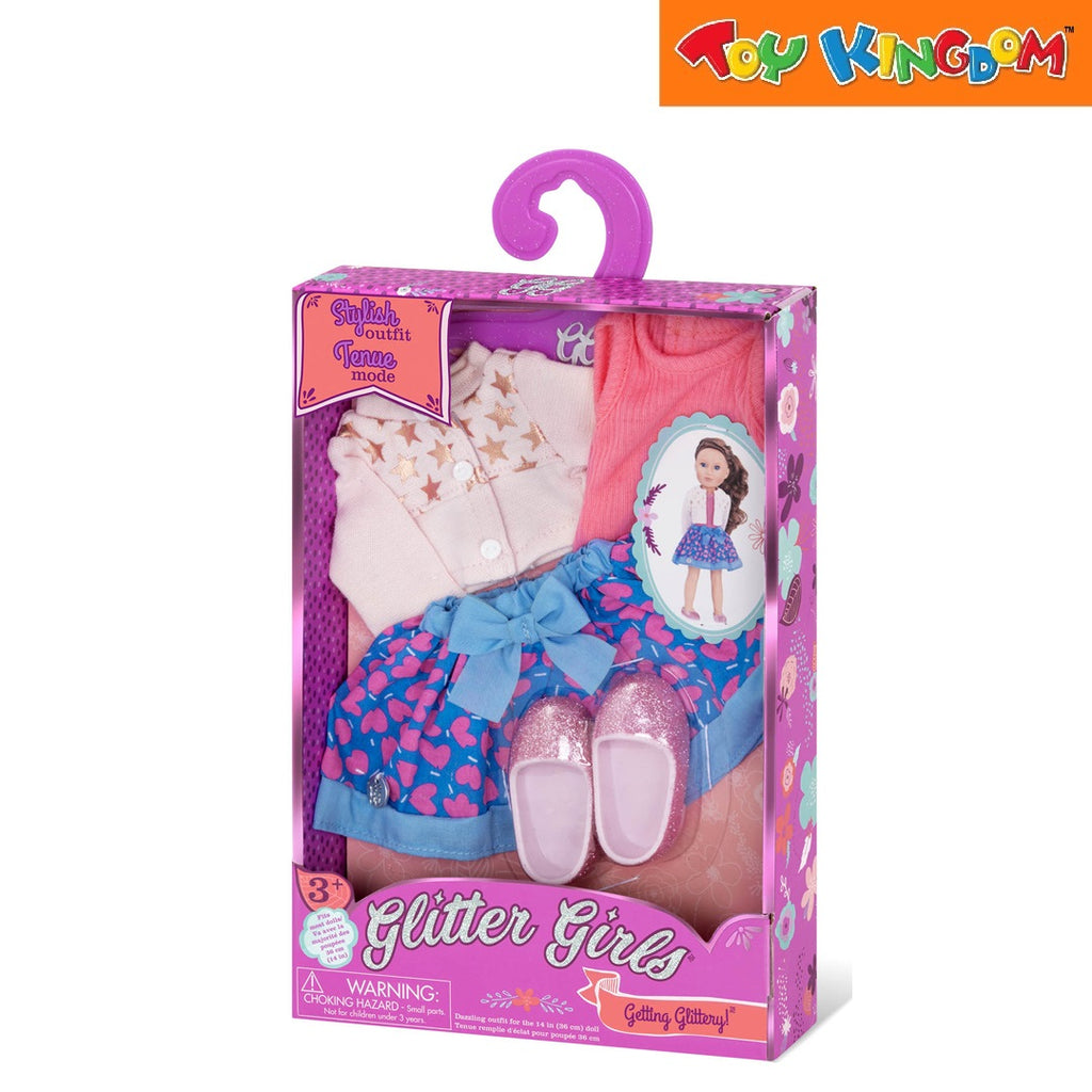 Glitter Girls Cardigan Skirt Outfit 14 inch Doll Toy Kingdom