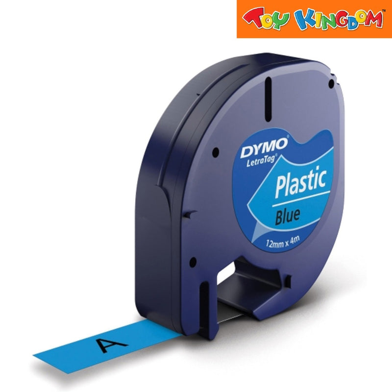 Dymo Letra Tag Blue Plastic Label
