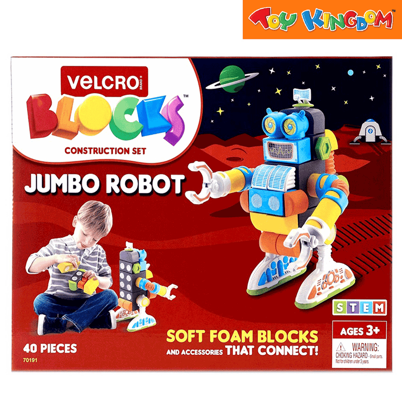 Velcro Jumbo Robot Construction Set Blocks