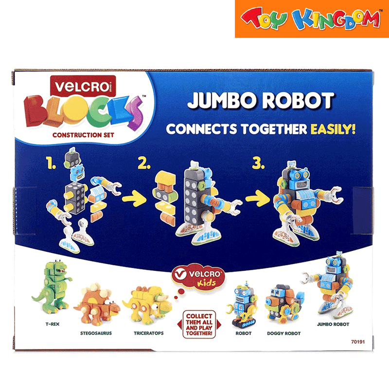 Velcro Jumbo Robot Construction Set Blocks