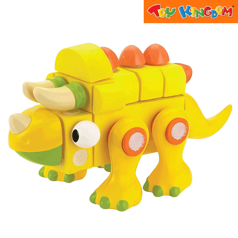 Velcro Triceratops Construction Set Blocks