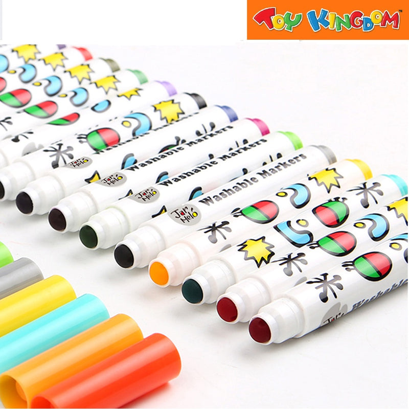 Joan Miro 24 Colors Special Round Tip Washable Markers