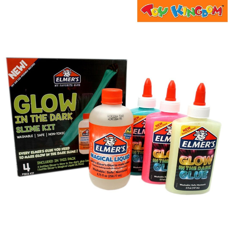 Elmer's 4 pcs Glow in-the-Dark Slime