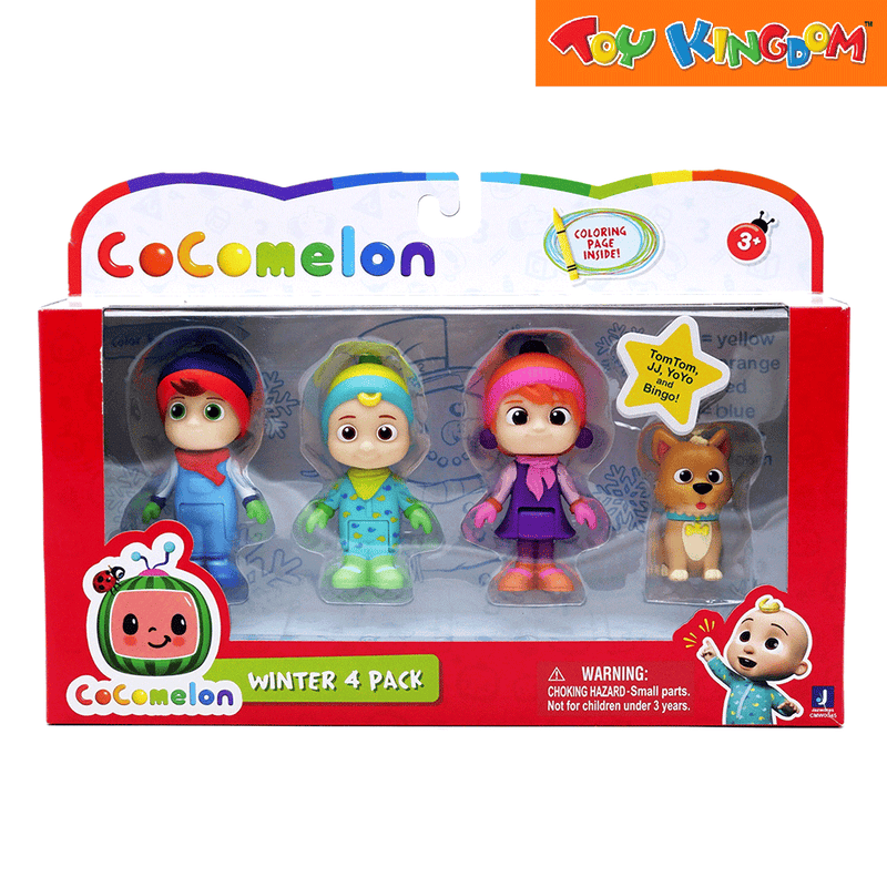 Cocomelon Winter Theme 4 Figure Pack