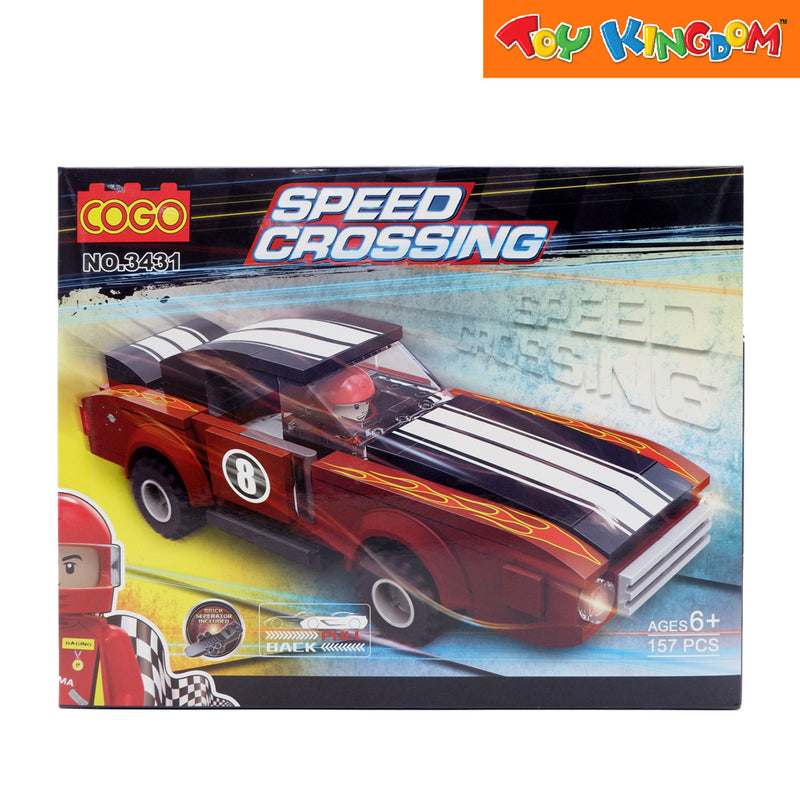 Cogo Speed Crossing Racing Car Building Blocks