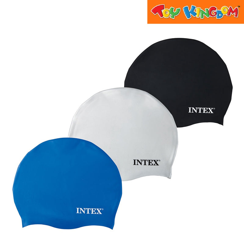 Intex White Silicone Swim Cap