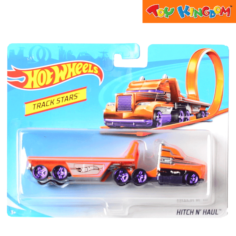 Hot Wheels Track Trucks Hitch and Haul Orange