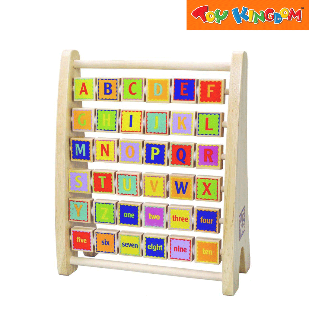 Hape Wooden Alphabet Abacus Toy Kingdom