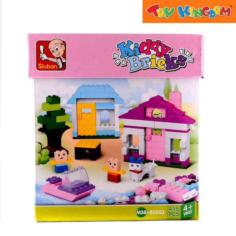 Sluban 415 pcs Kiddy Bricks Multicolored Playhouse Bricks