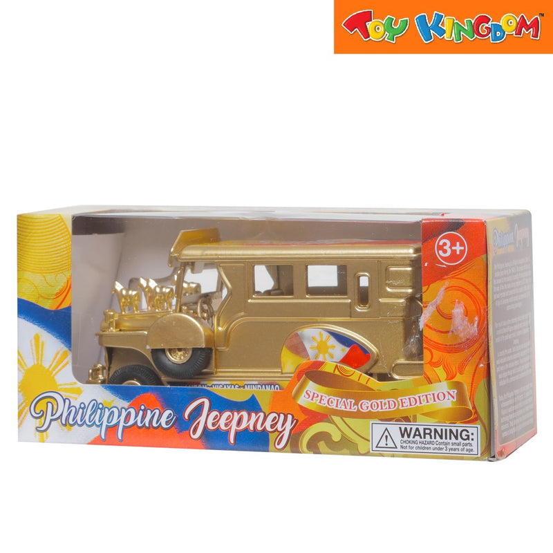 PhilCraft Special Gold Edition Philippine Jeepney 5 inch Die-cast Vehicle