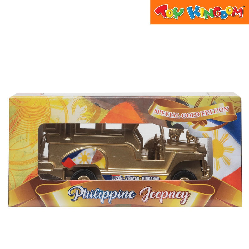 PhilCraft Special Gold Edition Philippine Jeepney 5 inch Die-cast Vehicle