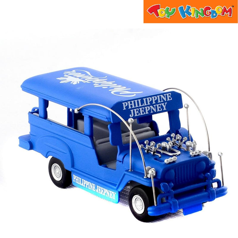 PhilCraft Special Matte Edition Philippine Jeepney Blue 4 inch Die-cast Vehicle