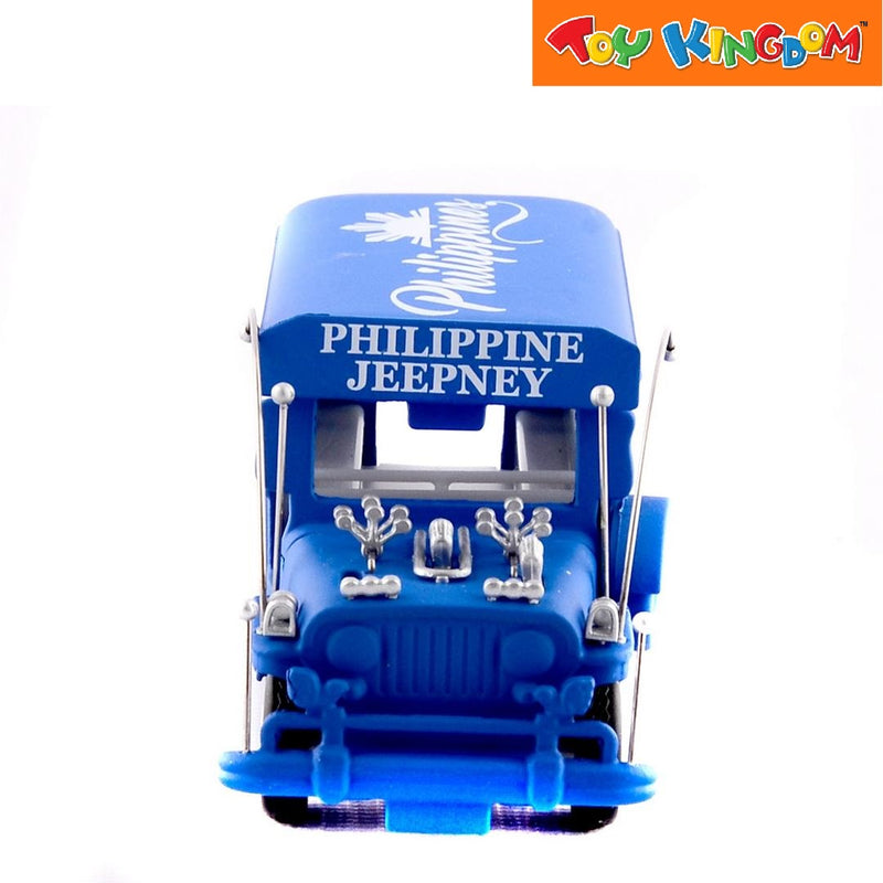 PhilCraft Special Matte Edition Philippine Jeepney Blue 4 inch Die-cast Vehicle