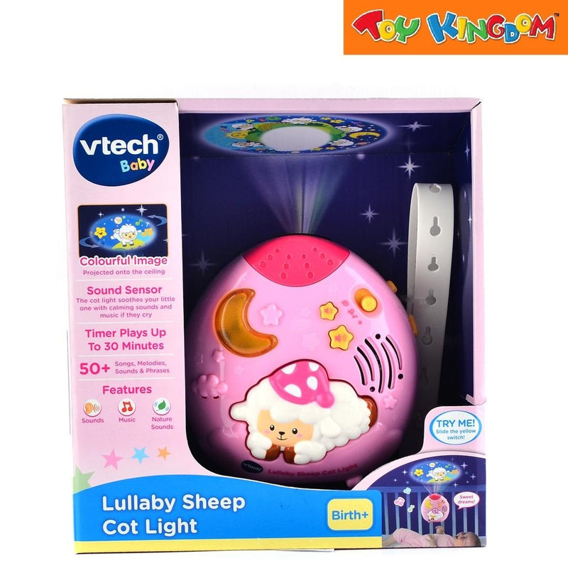 VTech Baby Pink Lullaby Sheep Cot Light