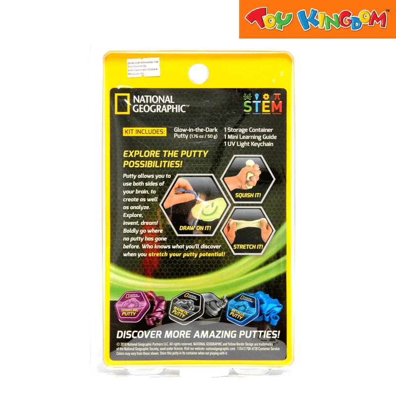 National Geographic STEM Nation Geographic Glow-in-the-Dark Putty