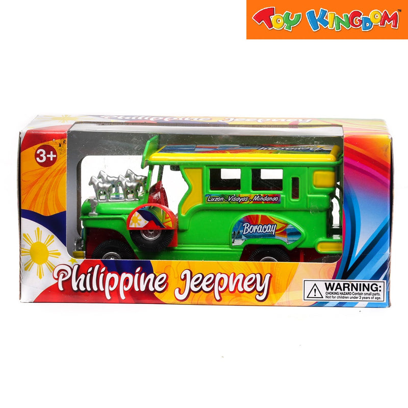 PhilCraft Philippine Jeepney Green 5 inch Die-cast Vehicle
