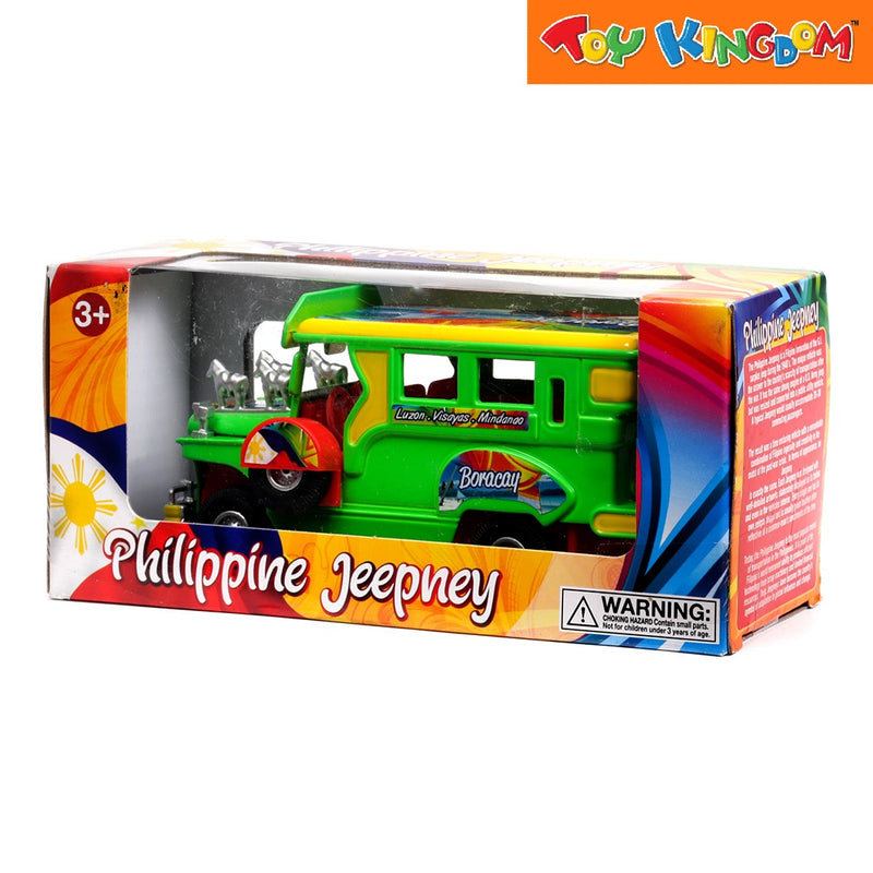 PhilCraft Philippine Jeepney Green 5 inch Die-cast Vehicle
