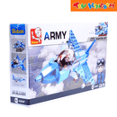 Sluban 6-in-1 Army Fighter Jet Building Bricks