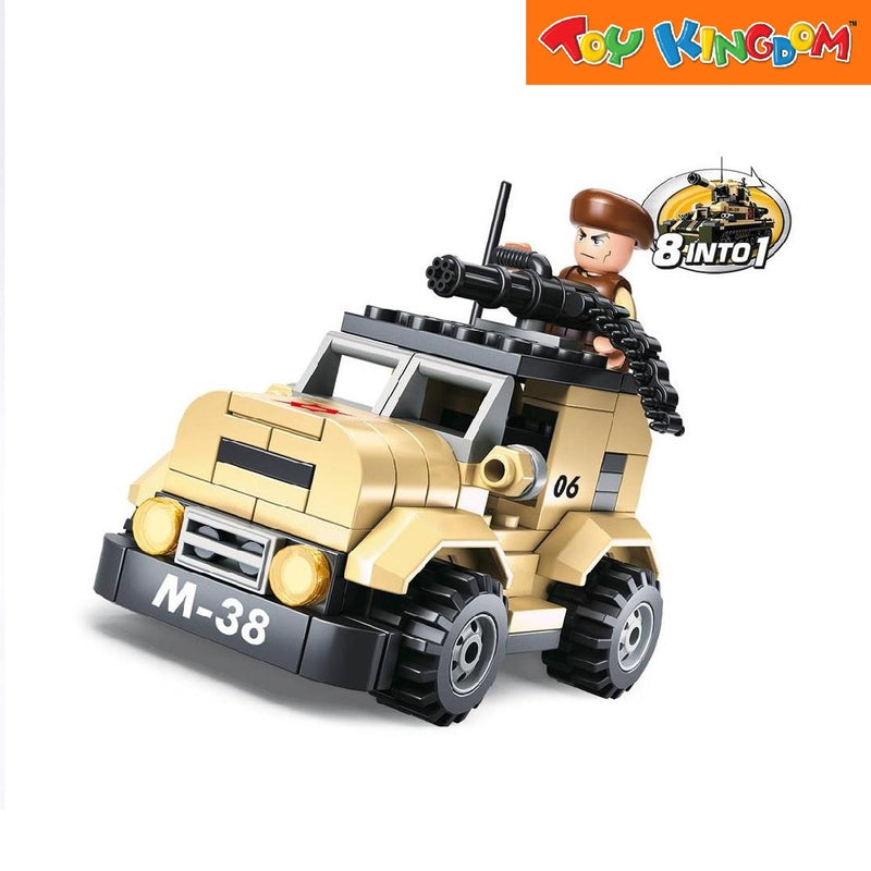 Sluban 102 pcs 8-in-1 Army Building Bricks