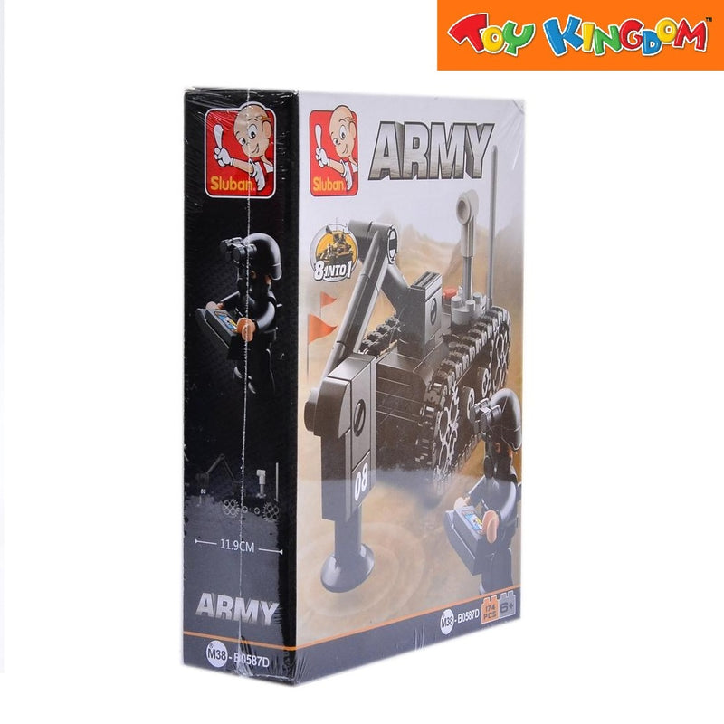 Sluban 174 pcs 8-in-1 Army Building Bricks