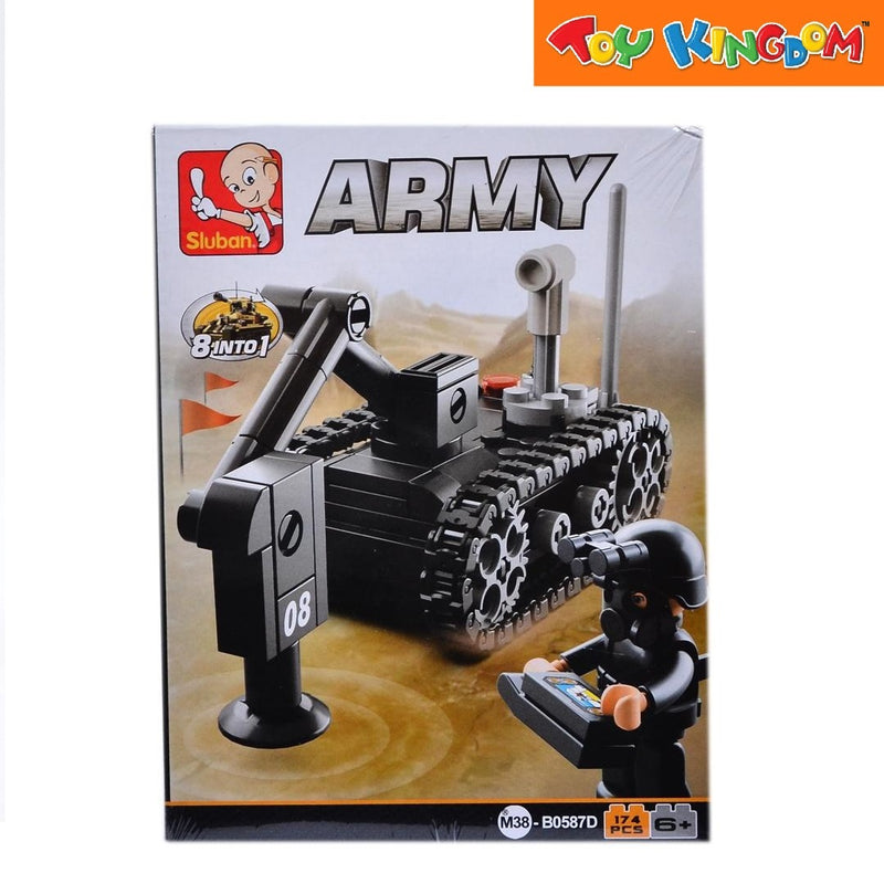 Sluban 174 pcs 8-in-1 Army Building Bricks